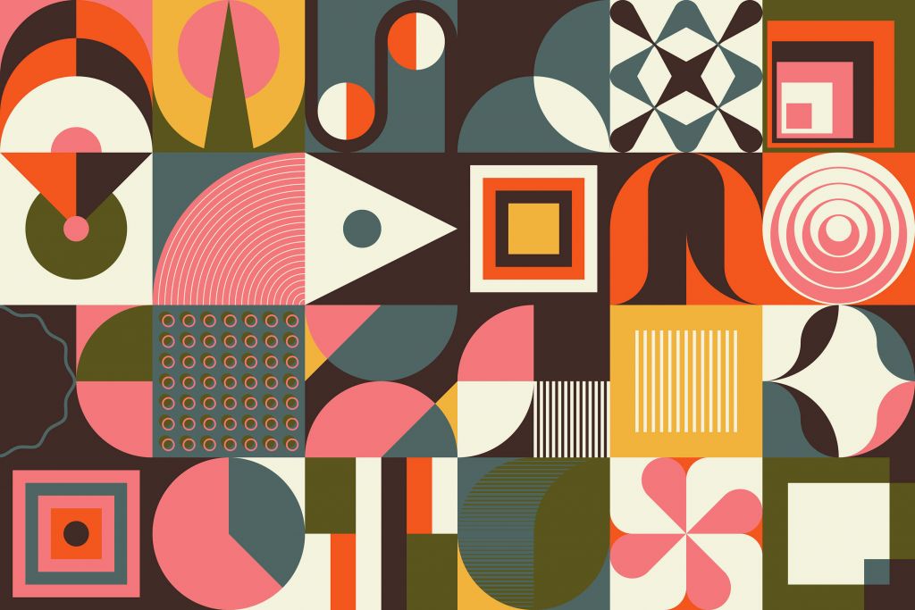 Colorful abstract shapes