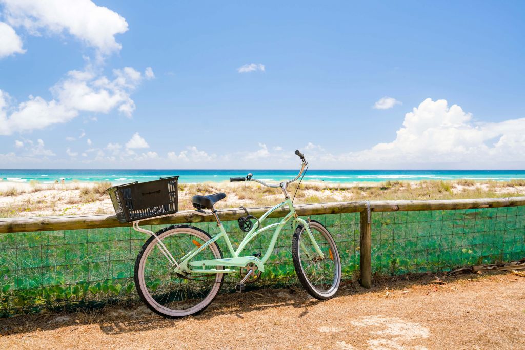 Bike at beach