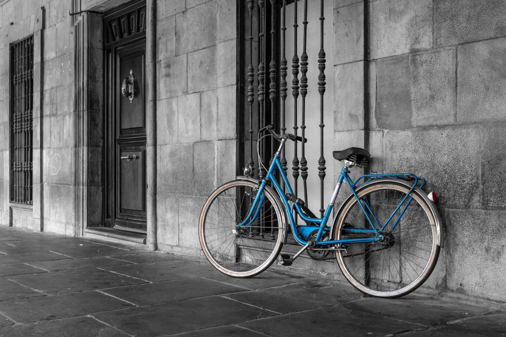 Old blue bike