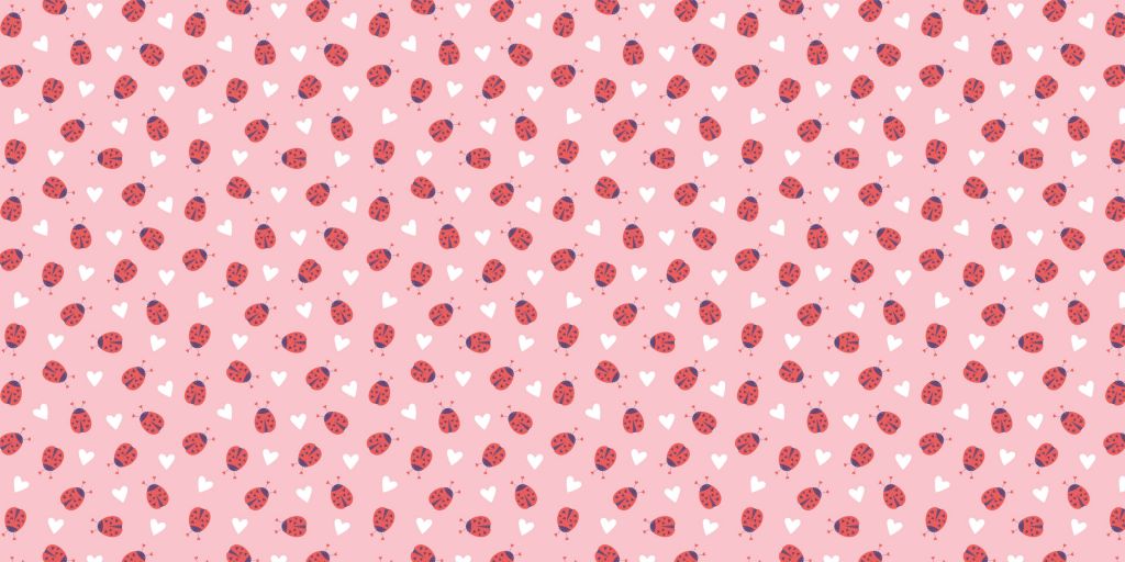 Ladybugs with hearts