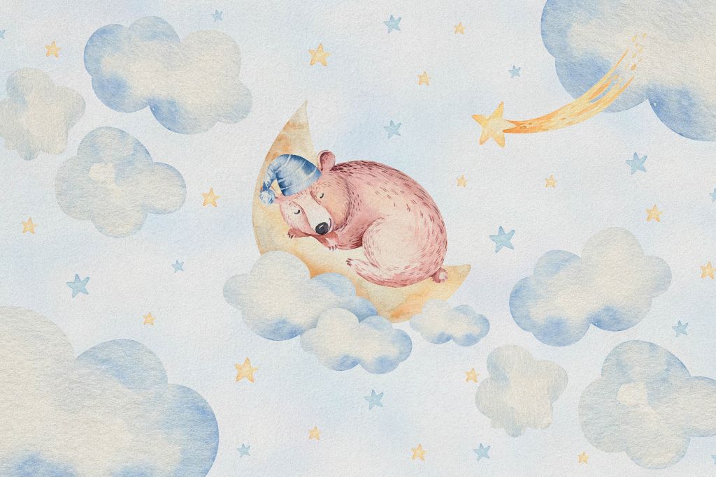 Sleeping bear in the clouds