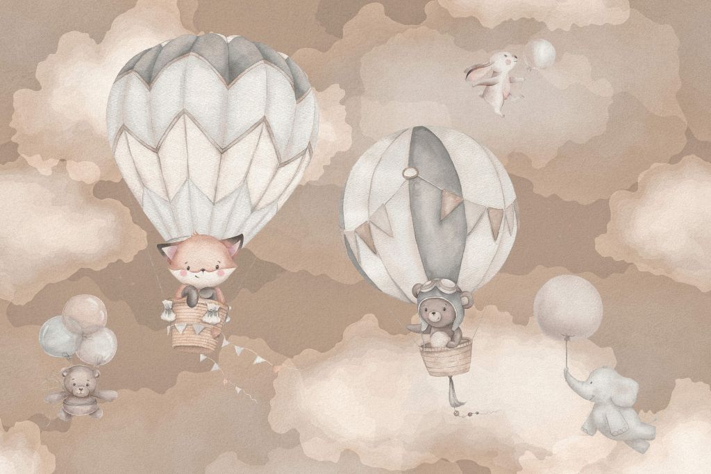 Flying animals taupe