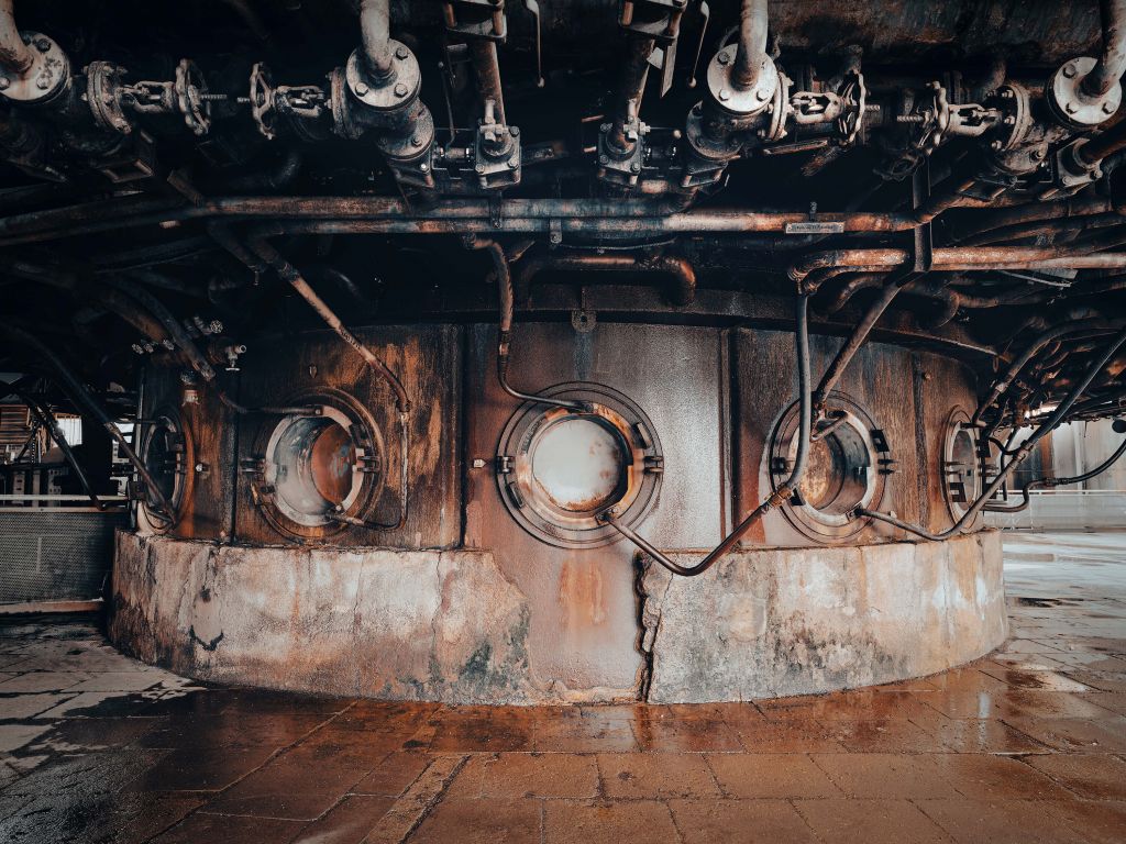 Old industrial furnace