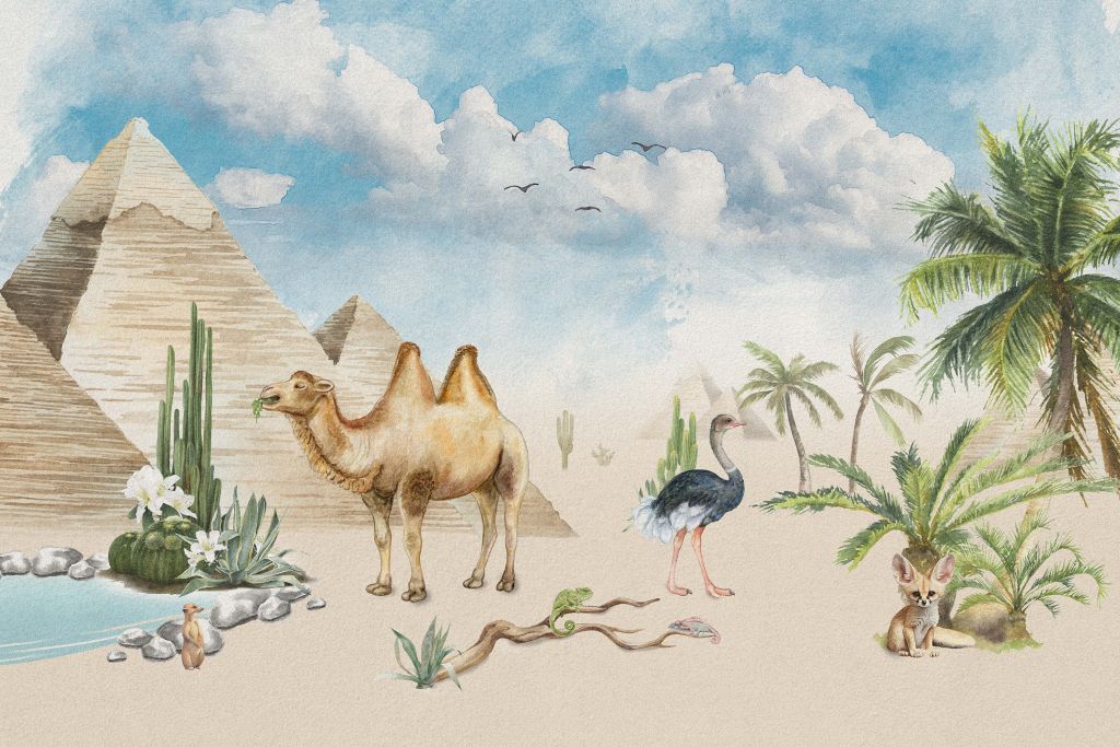 Animals at the pyramids