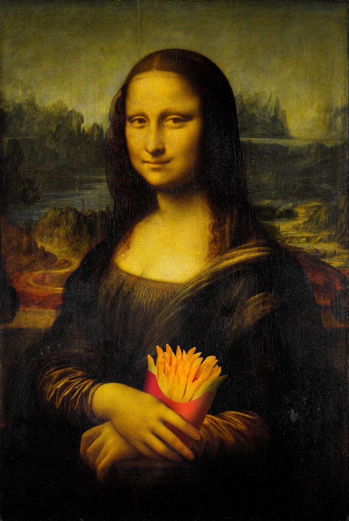 Mona Lisa with fries