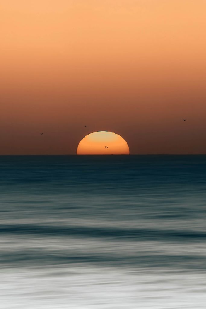 Sunset on the Atlantic coast