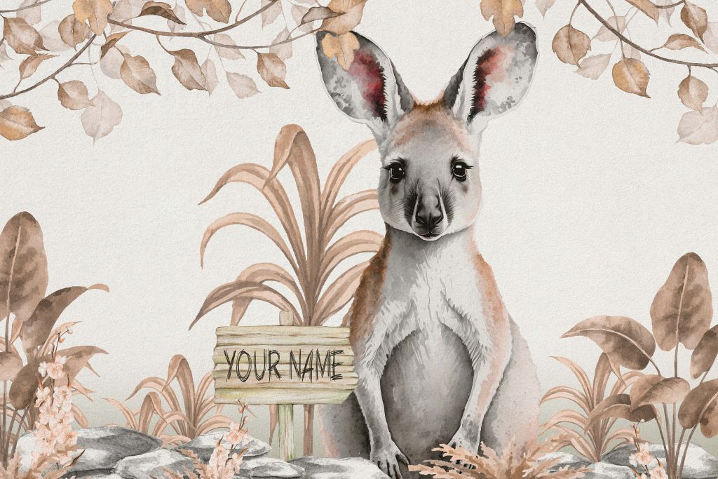 Jungle baby kangaroo taupe