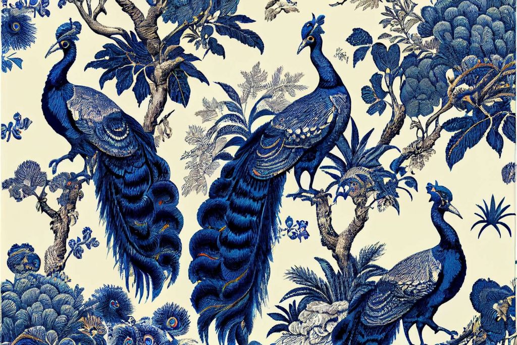 Royal Blue Peacock Splendor