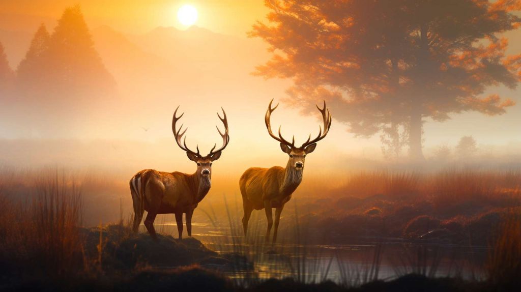 Morning Glory Deer Splendor