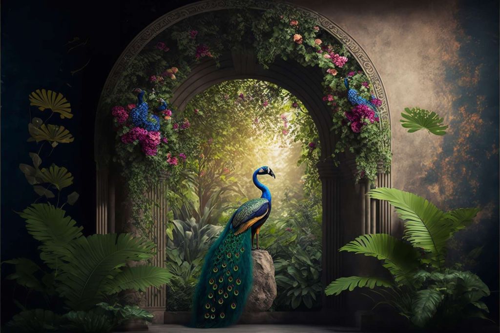 Peacock in Enchanted Arch