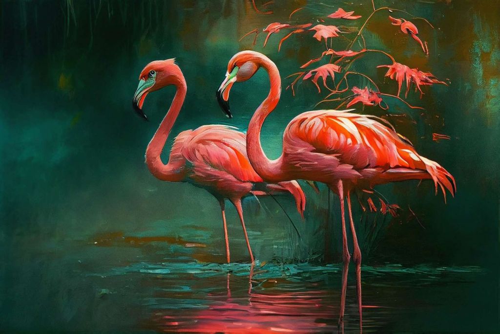 Flamingo Whispering Water