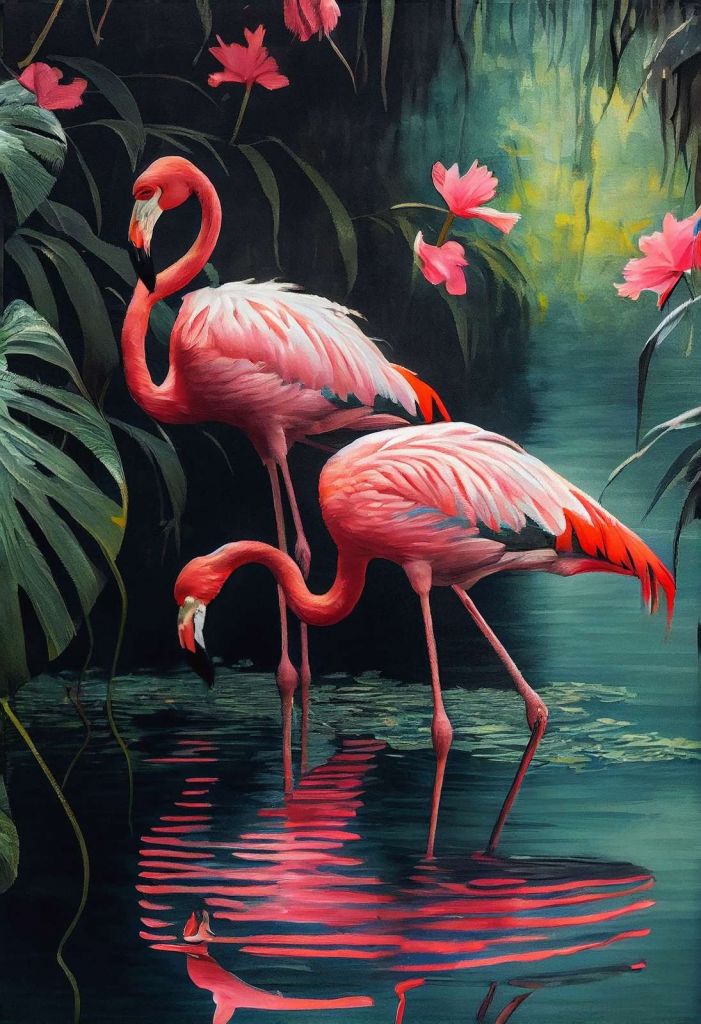Tropical Flamingo Temptation