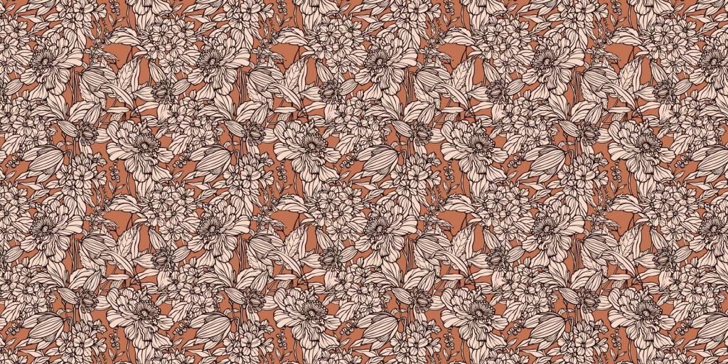 Terracotta Botanical Lines