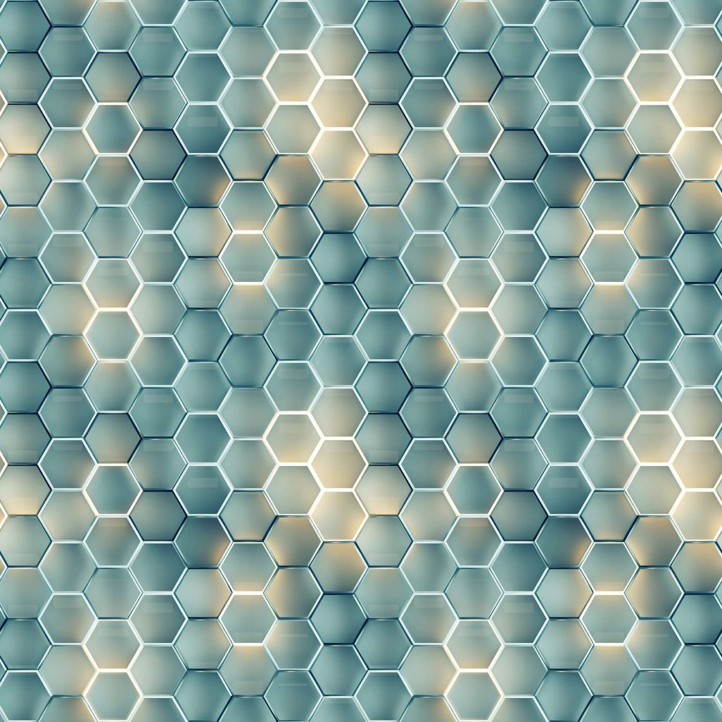 Shimmering Hexagons