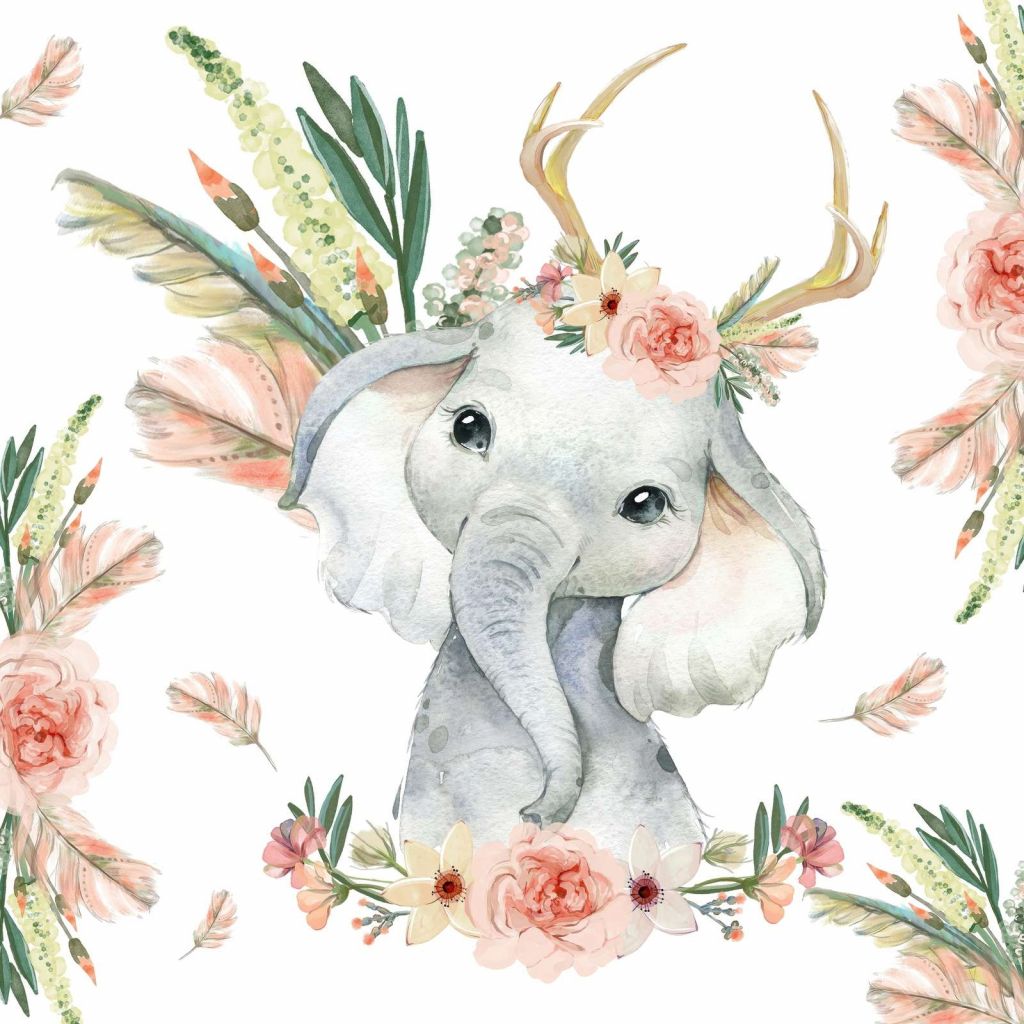 Baby elephant pink flowers