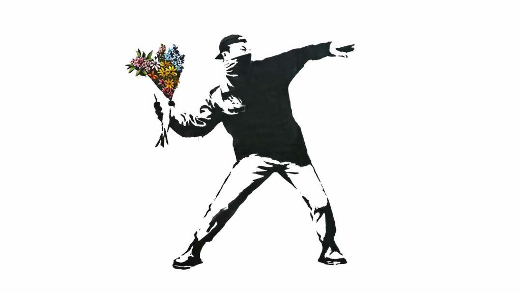 Banksy - Flower thrower