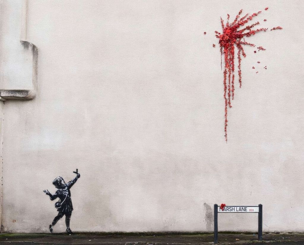 Banksy - Sling shot girl
