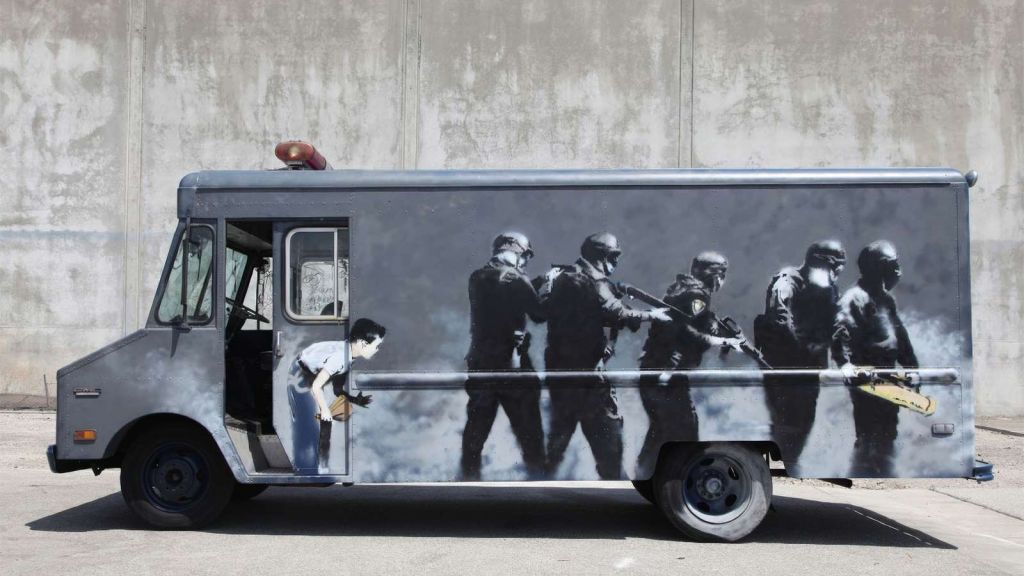 Banksy - SWAT van