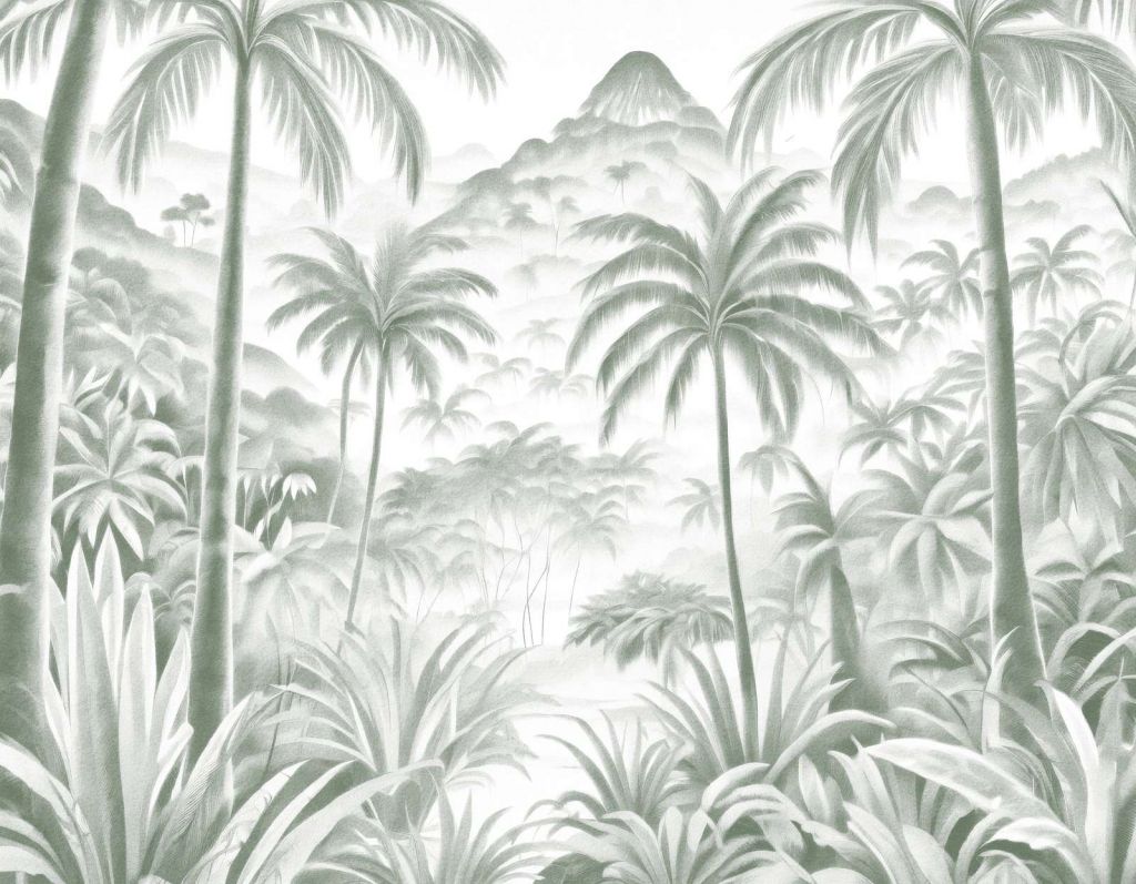 Tropical Mountain Oasis, green