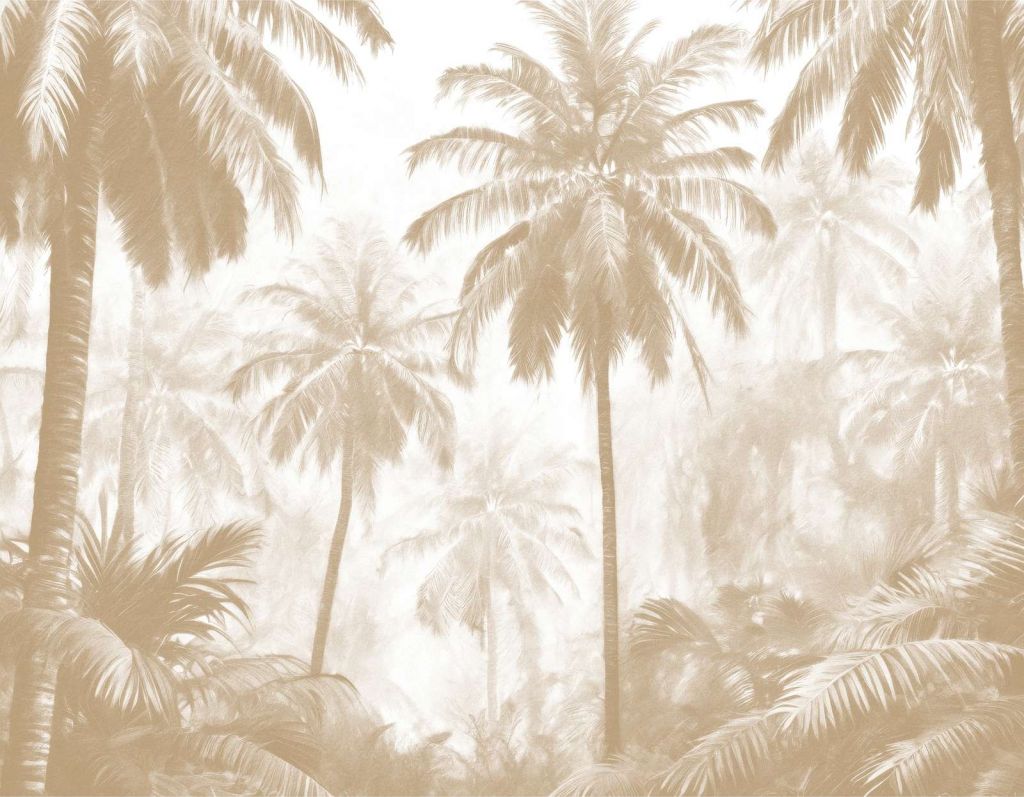 Misty Palm Forest, taupe