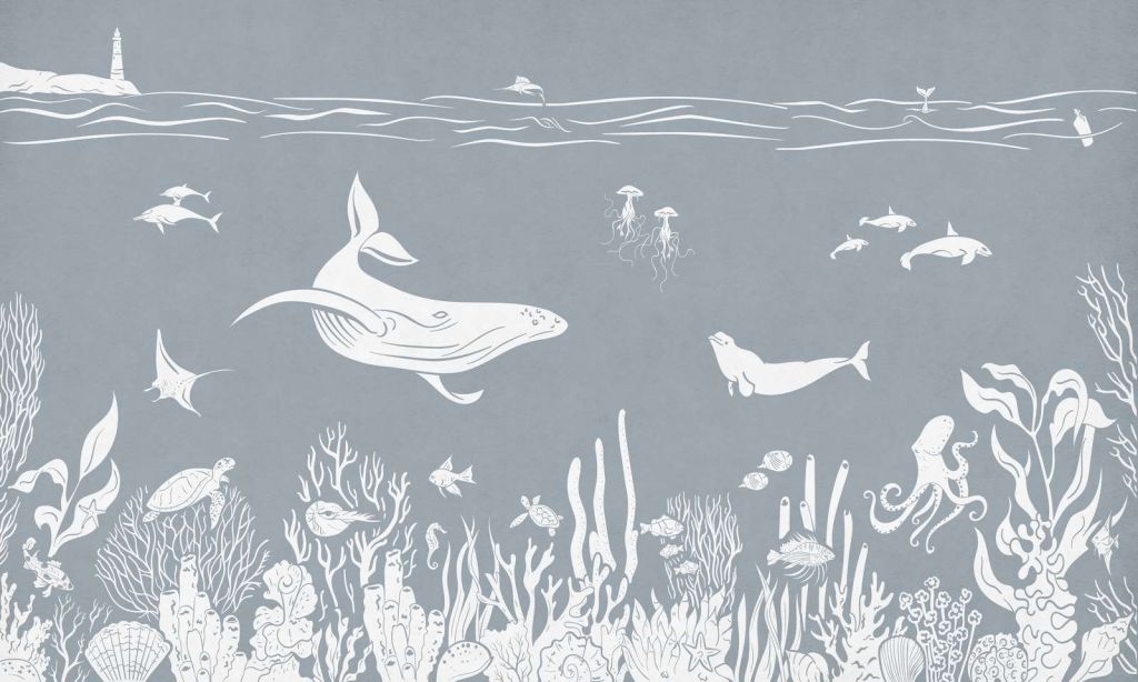 Monochrome Sea - Blue