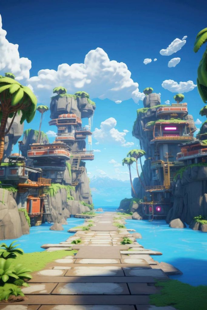 Sunken rock city