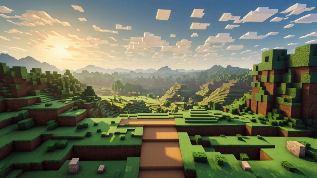 Sunrise in blockland