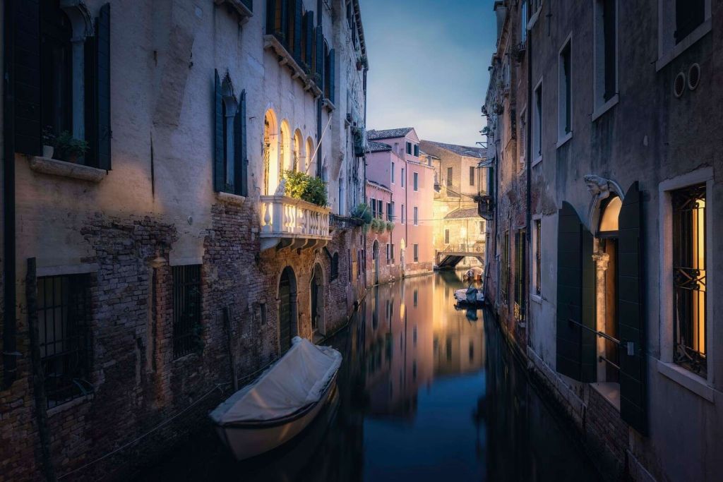 Romantic Canal of Venice