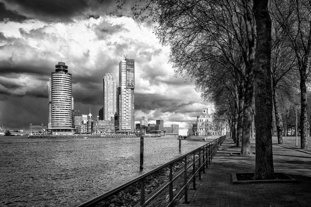 Black-White Skyline from the Quay