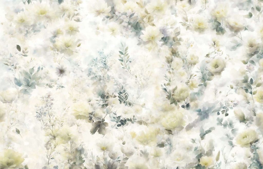 Delicate floral mood - beige