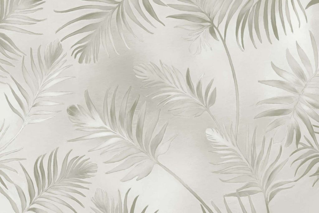 Golden leaves on dark off-white