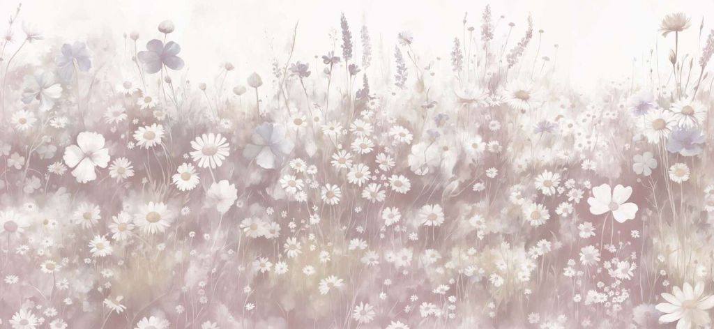 Lush Greenery of Summer Muted Pink