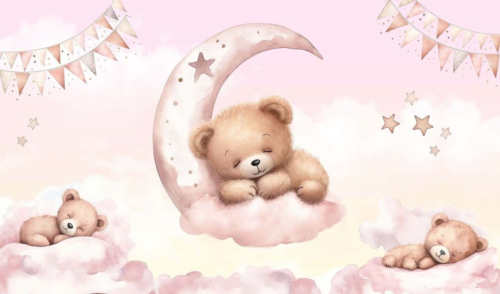 Sleeping bears on the moon