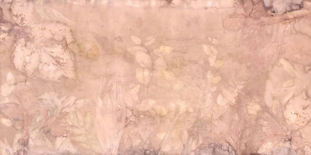 Wild blackberry and plantain - dream world in pink