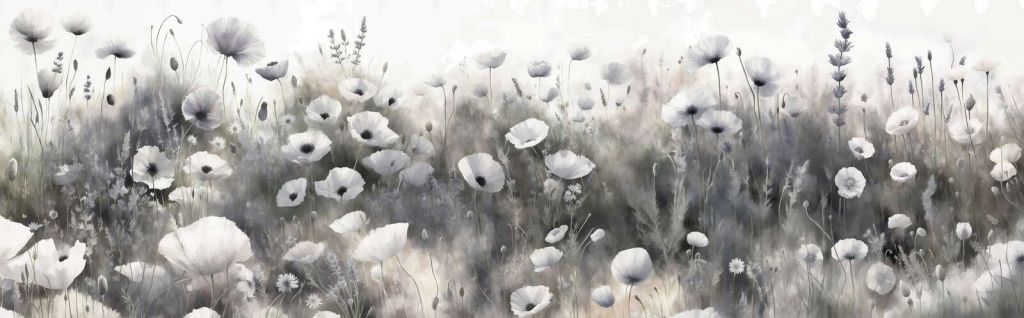 Wildflower dance - gray