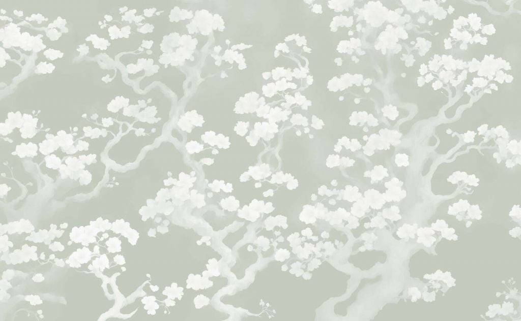 Wonderful blooming forest - green