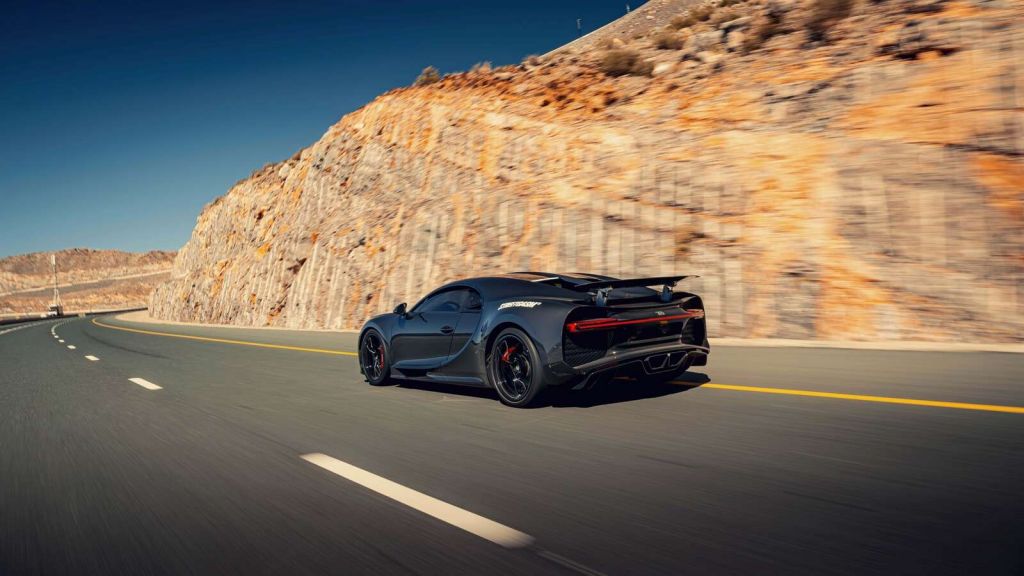 Bugatti Chiron Pur Sport in action