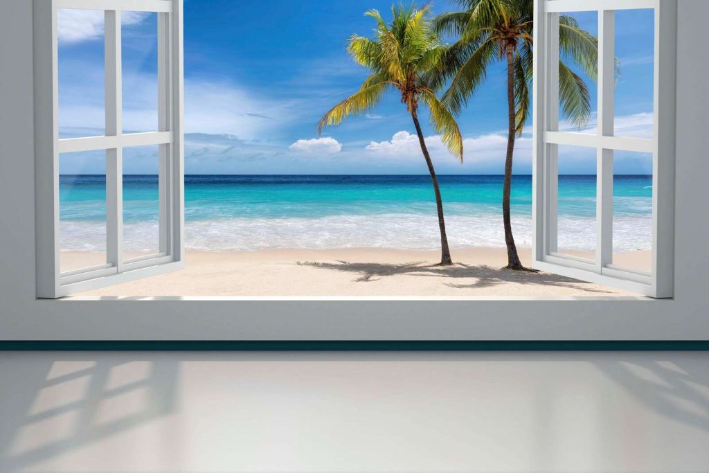 View of tropical beach