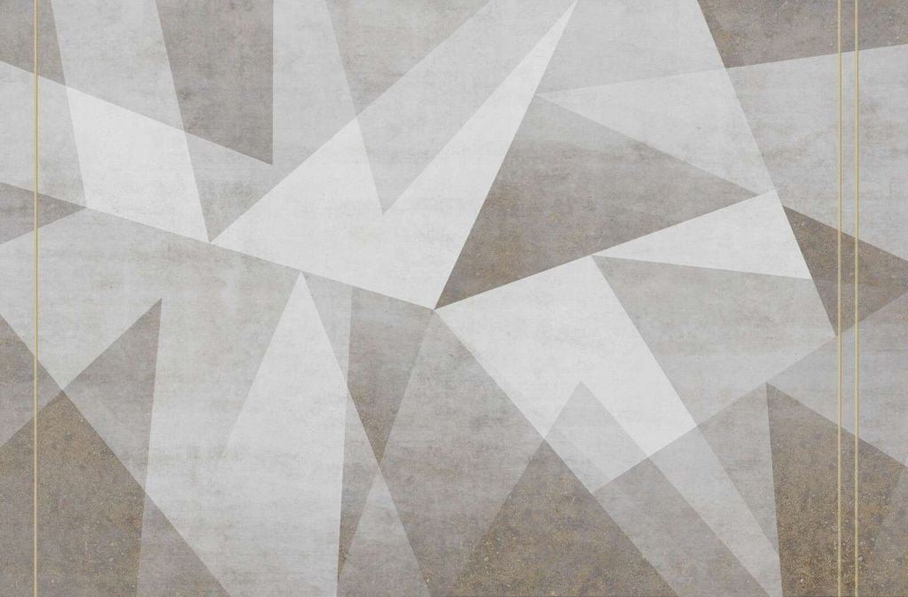 Concrete-look geometric play of light