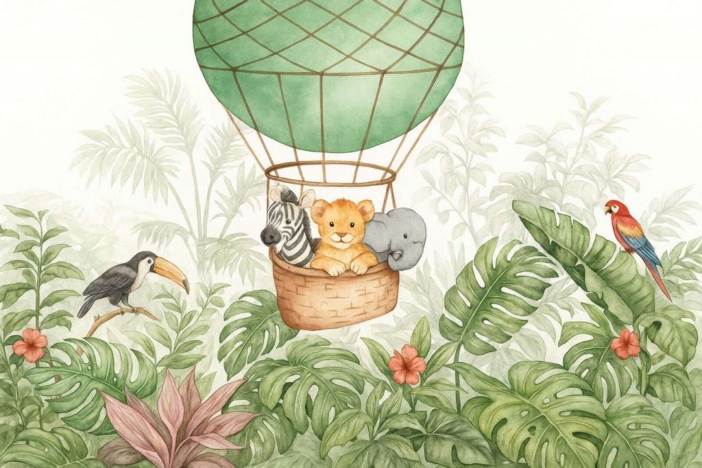 Jungle ball with little friends