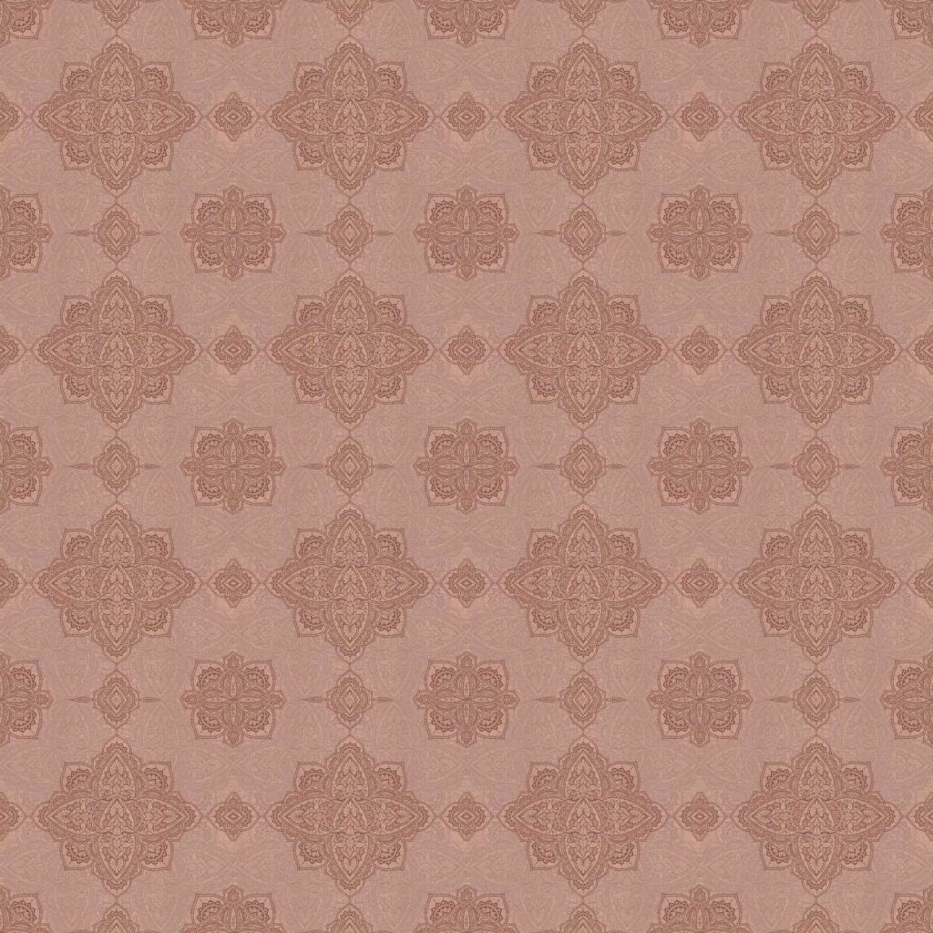 Old pink oriental medallion pattern
