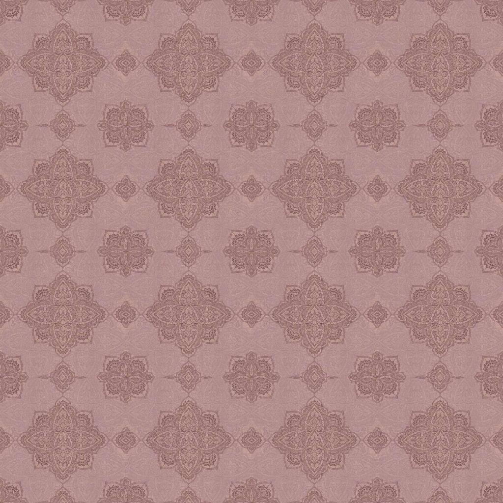 Mauve oriental medallion pattern