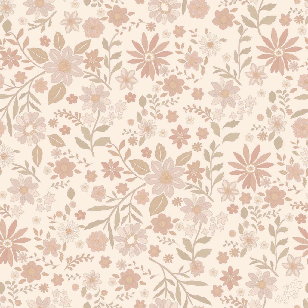 Soft wildflowers in pastel colors