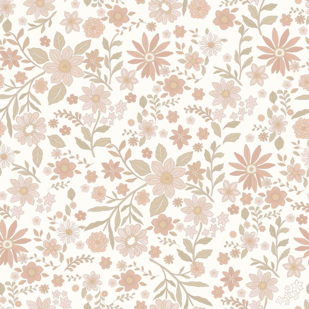 Delicate wildflowers in sandy tones