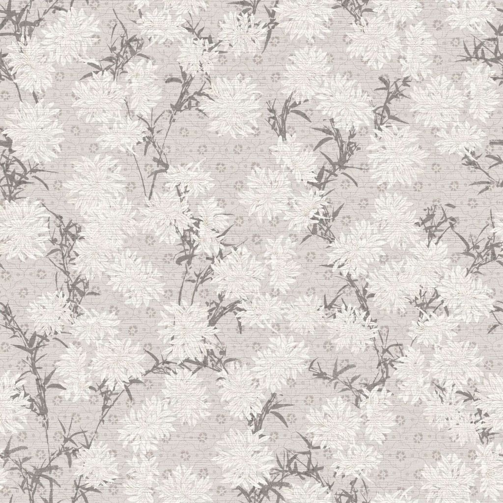 Chrysanthemums in soft gray tones