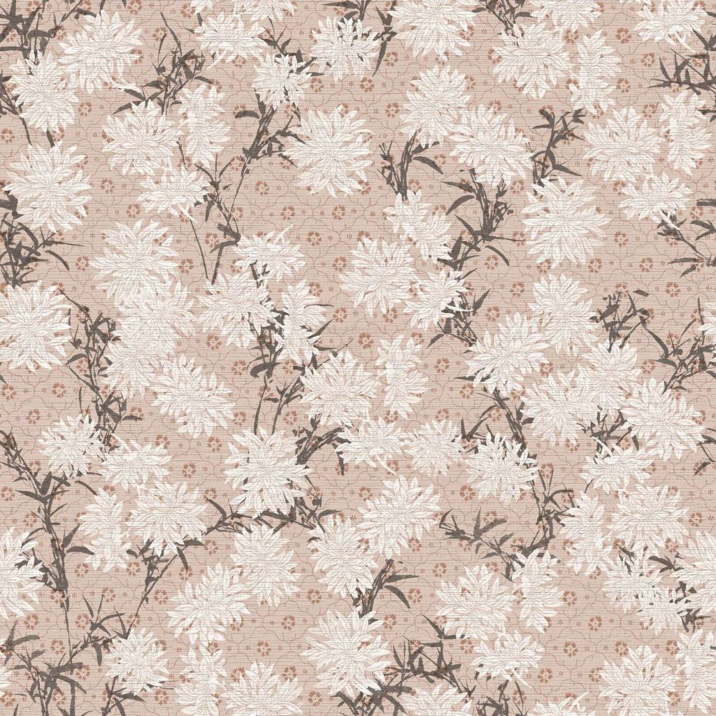White chrysanthemums in powder pink