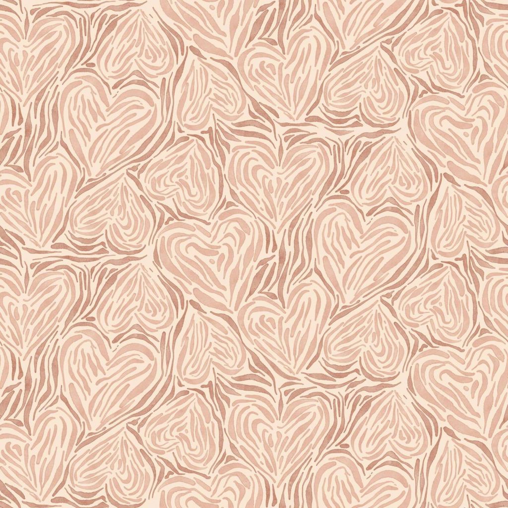 Organic leaves in powder pink