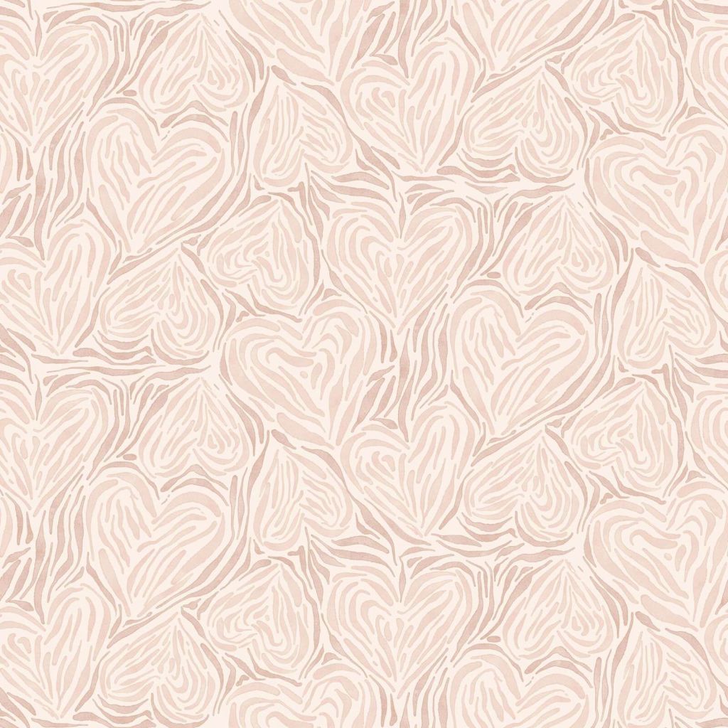 Organic leaves in blush beige