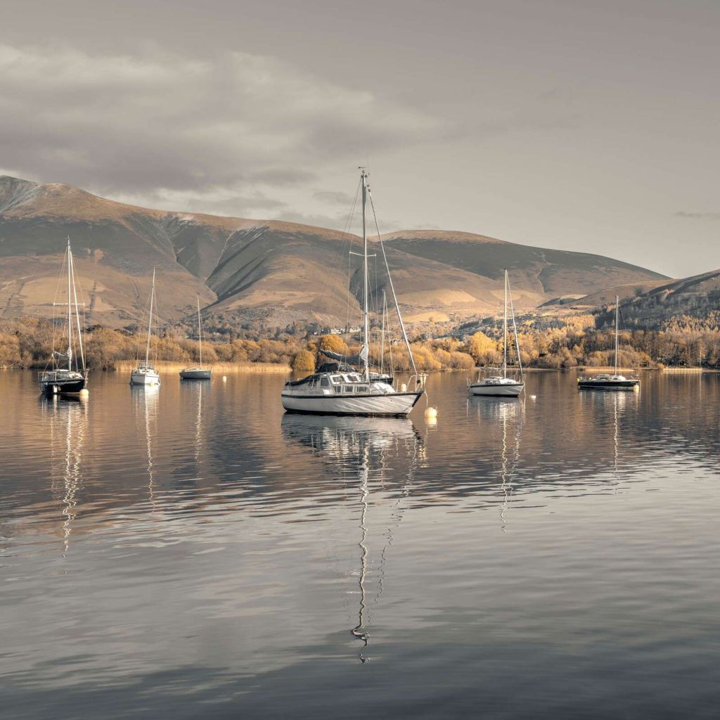 Sailing boats at Derwentwater
