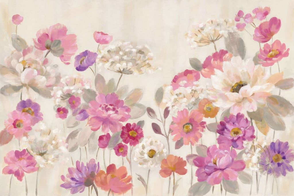 Romantic Floral Abundance In Pastel
